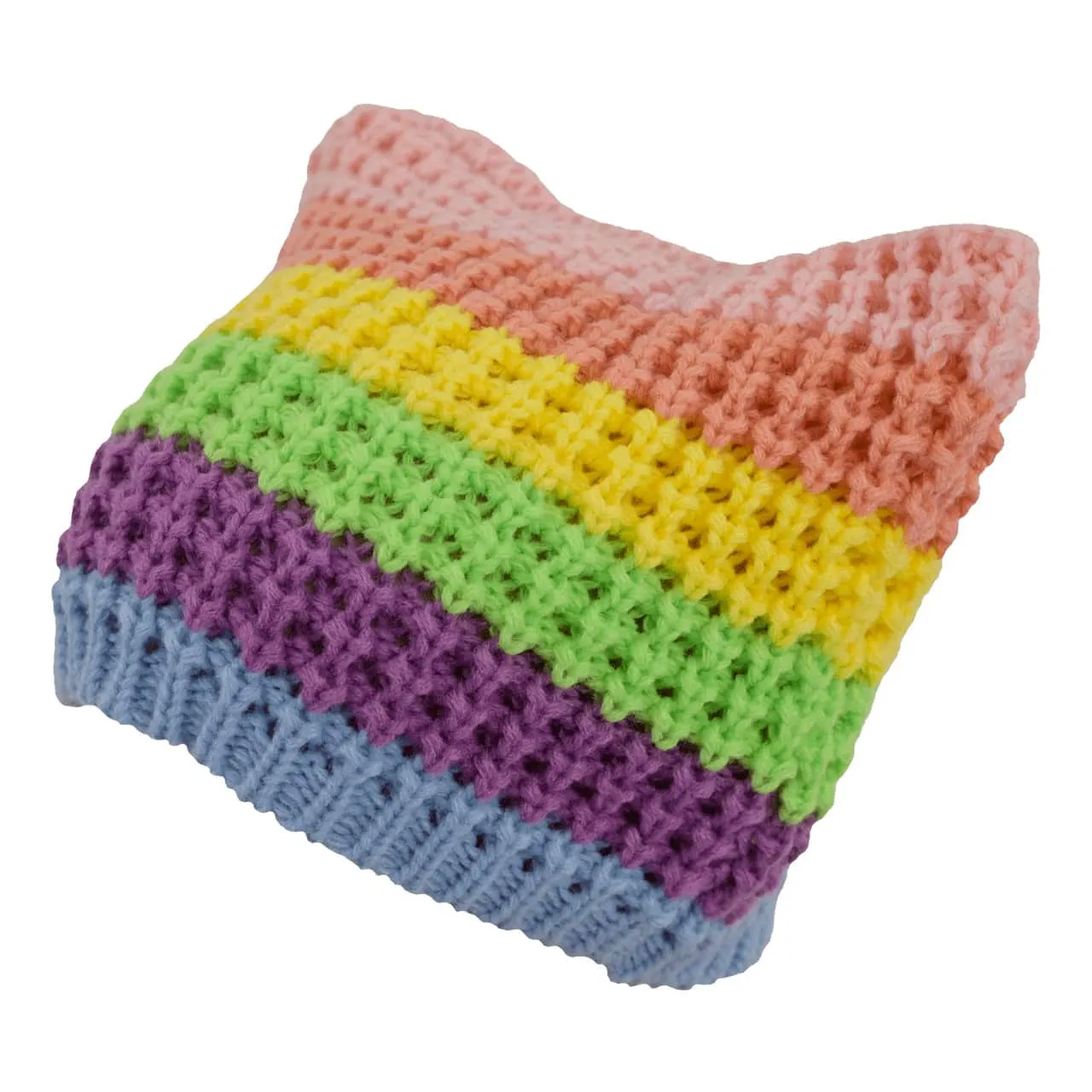 Dream Pastel Rainbow Cat Beanie