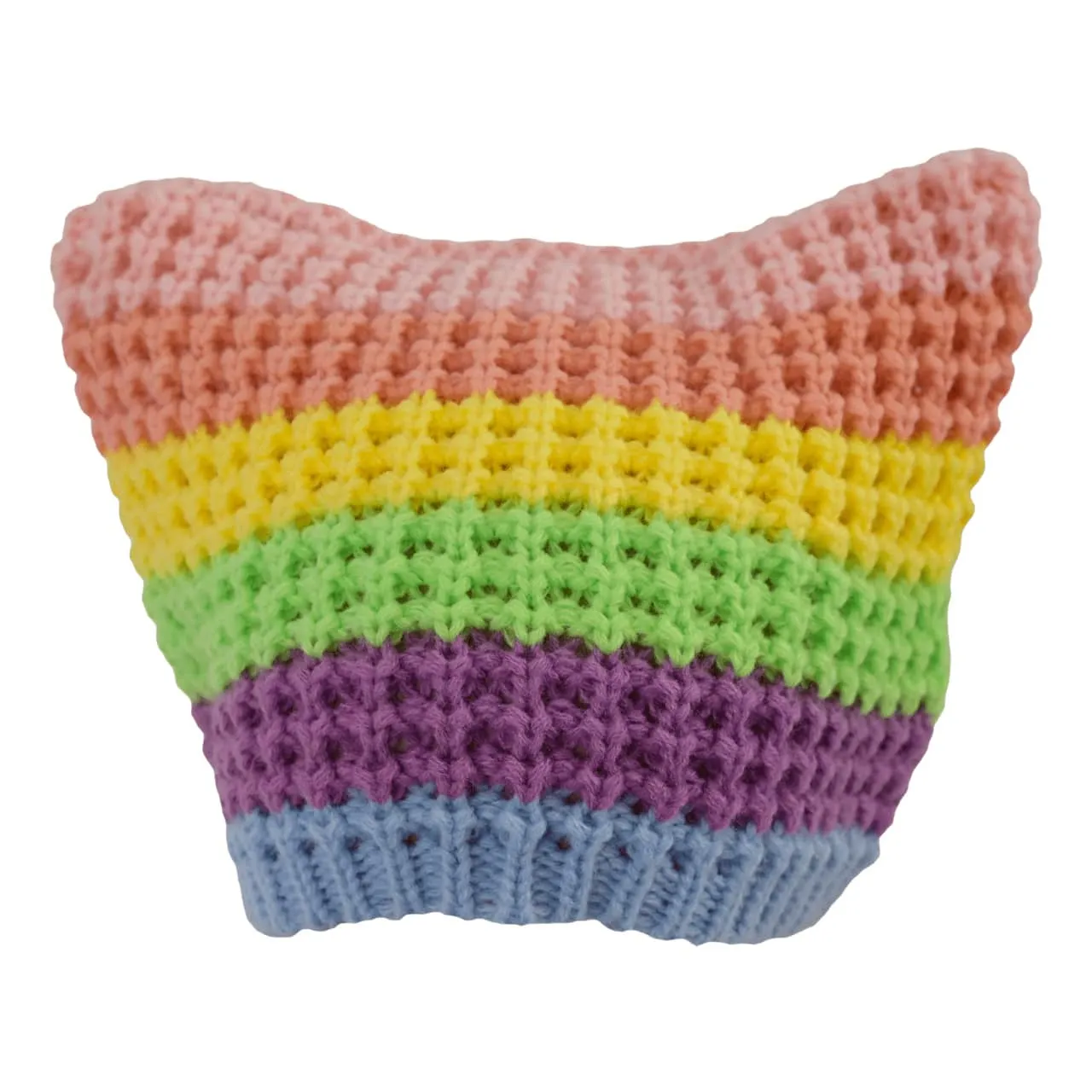 Dream Pastel Rainbow Cat Beanie