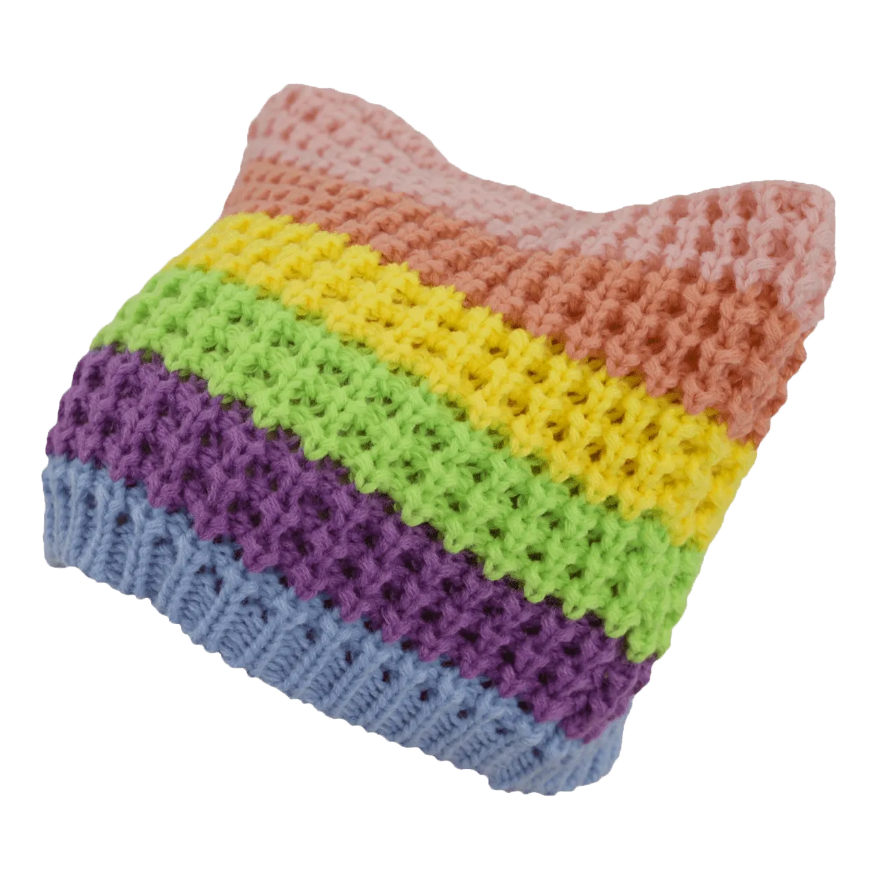 Dream Pastel Rainbow Cat Beanie