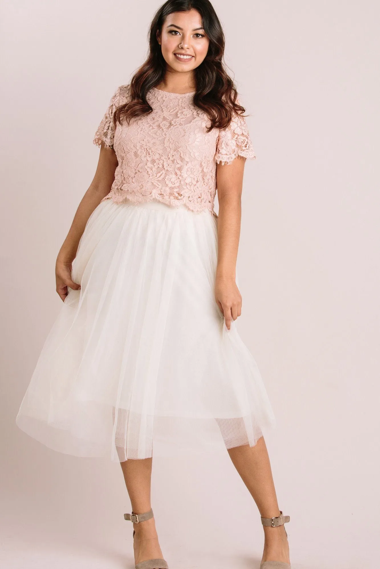 Eloise Tulle Midi Skirt