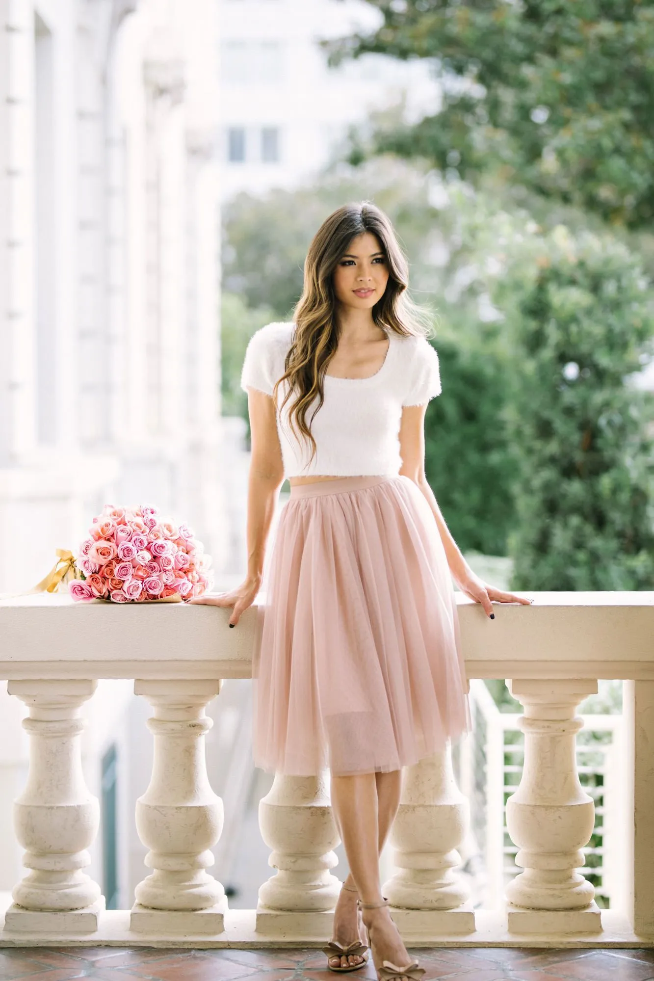 Eloise Tulle Midi Skirt