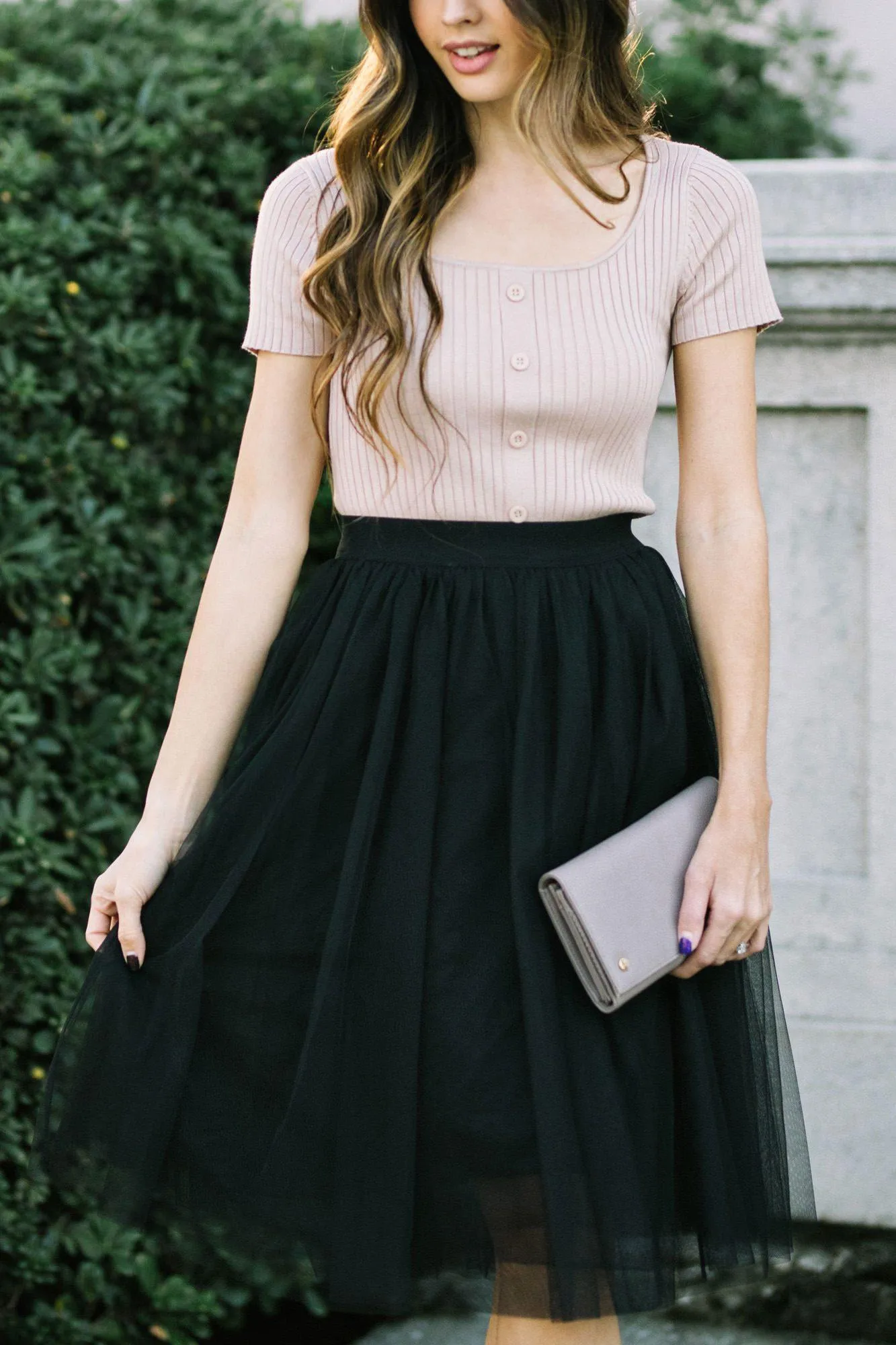 Eloise Tulle Midi Skirt