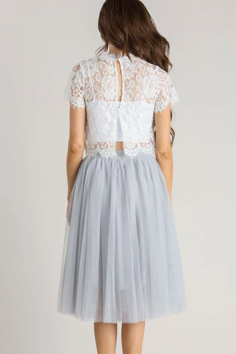 Eloise Tulle Midi Skirt