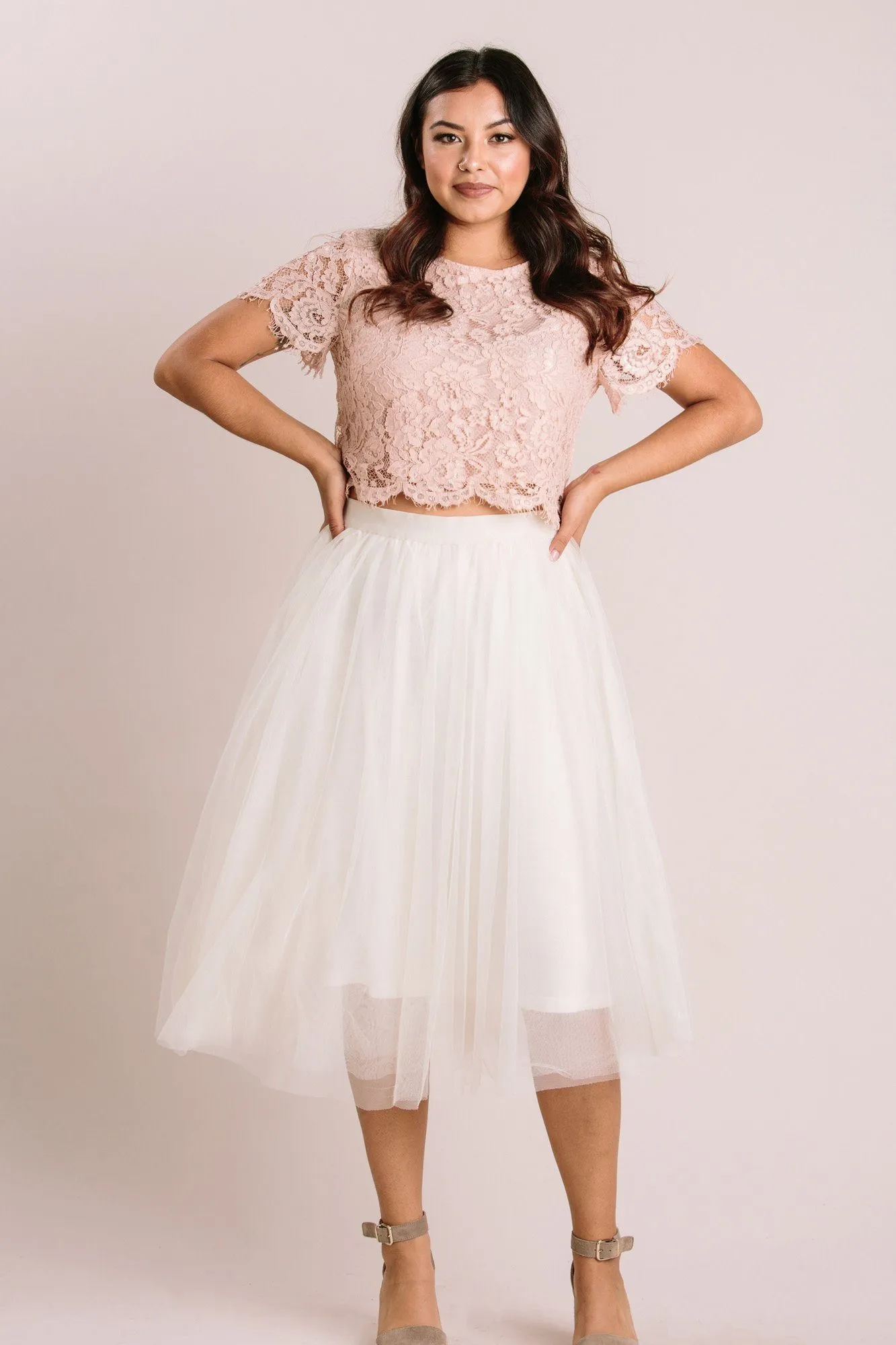 Eloise Tulle Midi Skirt