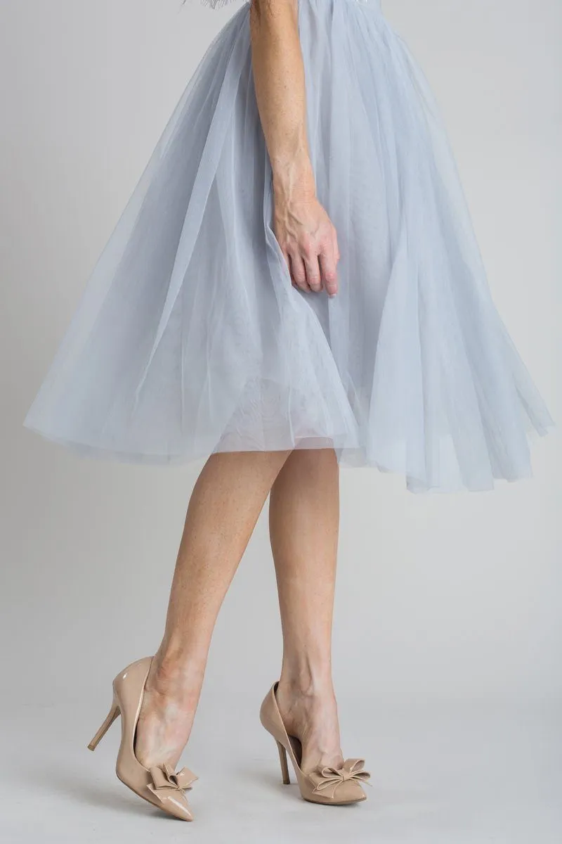 Eloise Tulle Midi Skirt