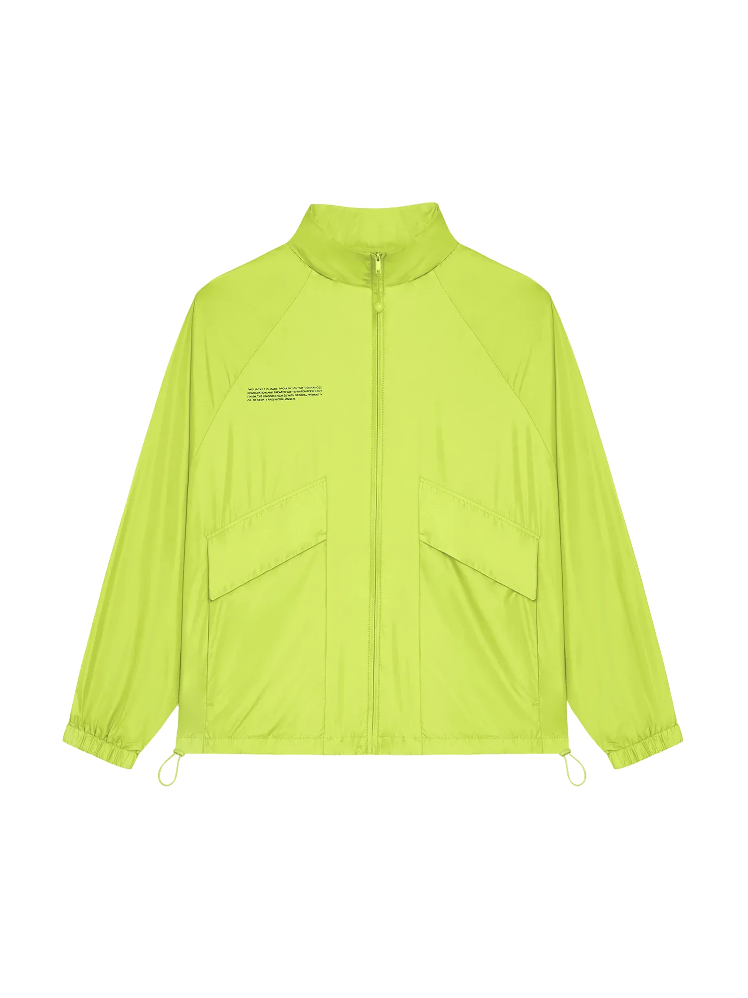 Enhanced Degradation Nylon Jacket—lime green