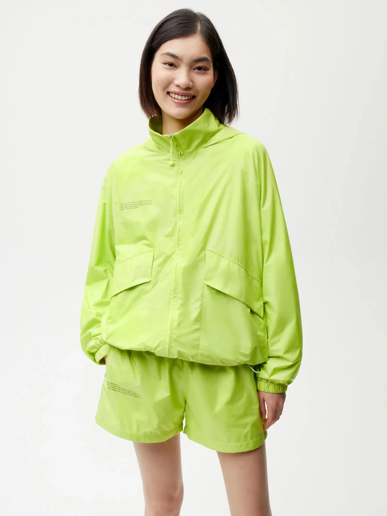 Enhanced Degradation Nylon Jacket—lime green