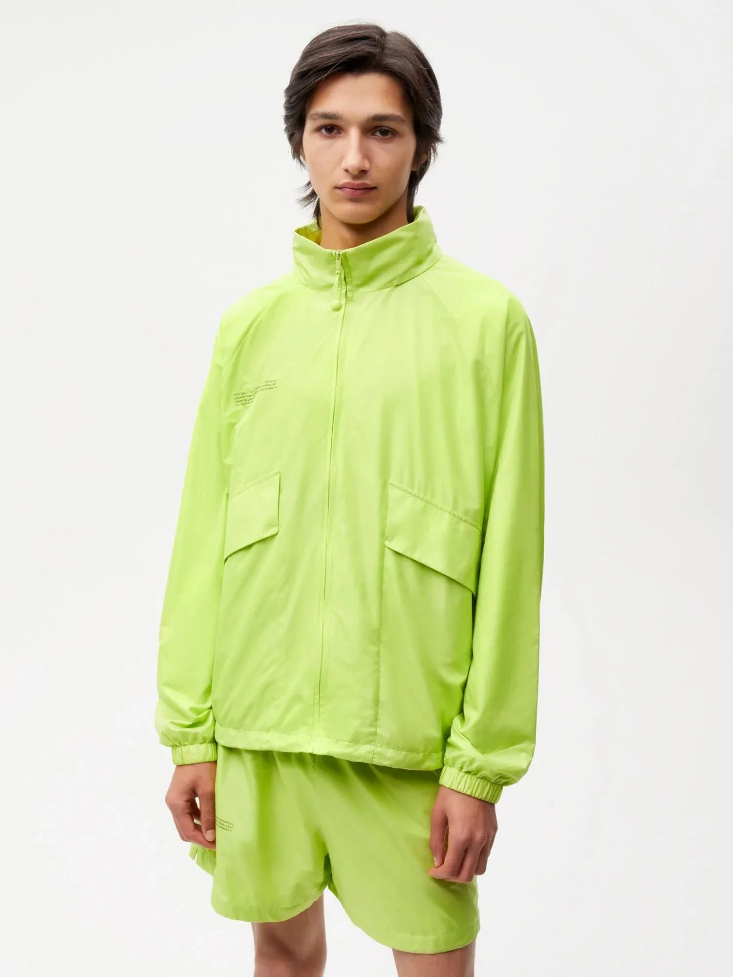 Enhanced Degradation Nylon Jacket—lime green