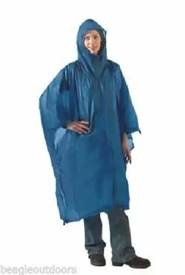 Equinox Terrapin Ultralite 1.1oz Sil-Nylon Rain Poncho w/Extension Red 58"x104"