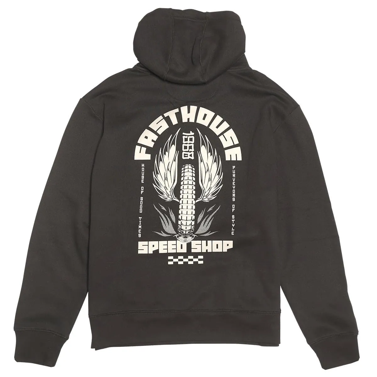 Fasthouse Iron Steed Hooded Pullover Black Medium