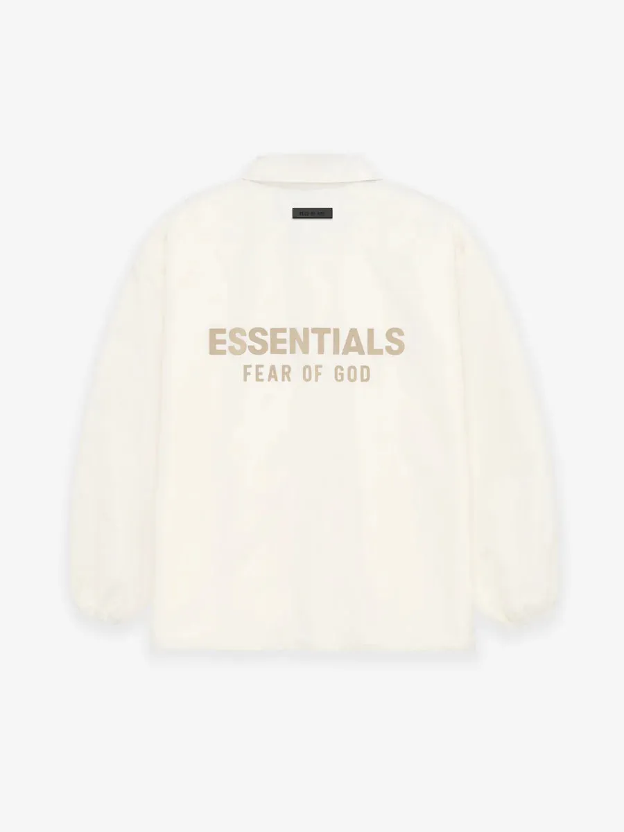 Fear of God Essentials Coaches Jacket in Cloud Dancer