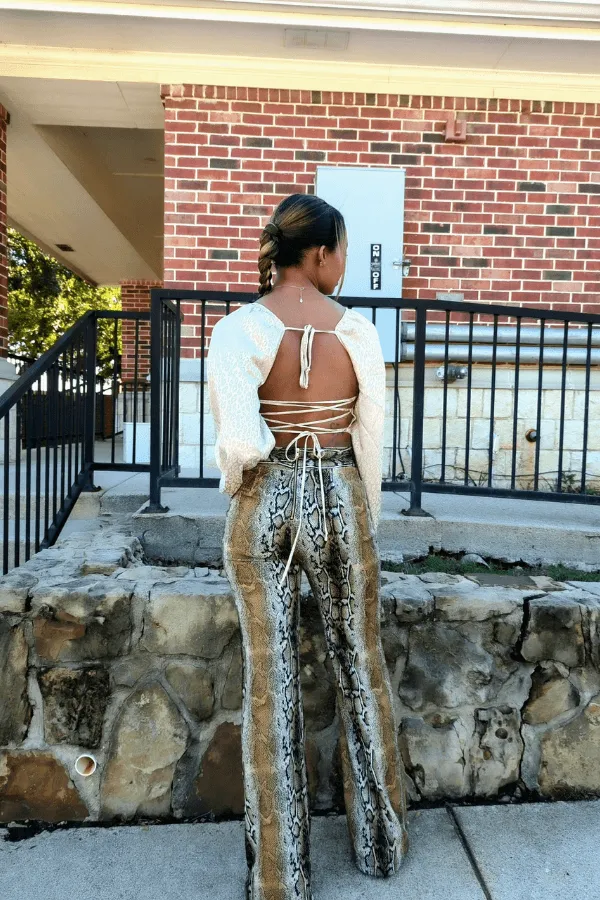 Feeling Myself Snake Print Pants