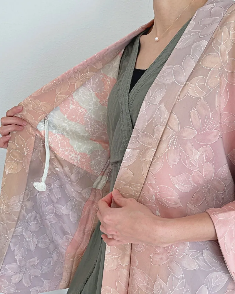 Floral Gradation Haori Kimono Jacket