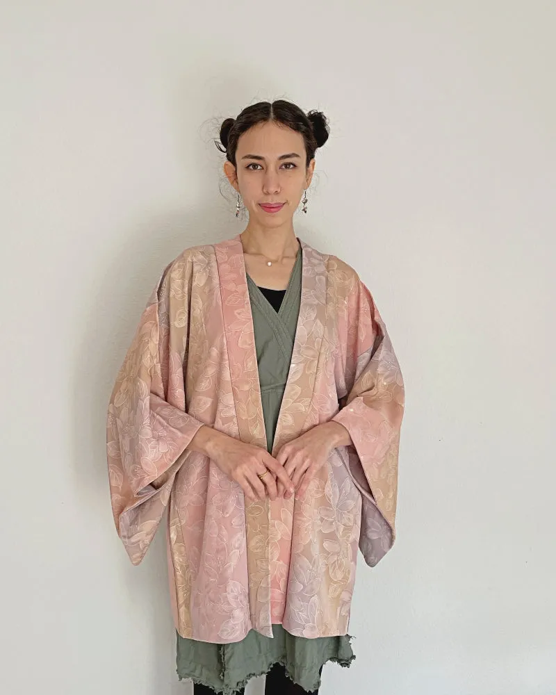 Floral Gradation Haori Kimono Jacket