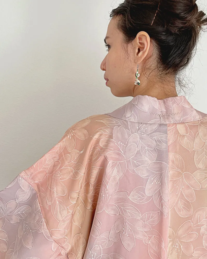 Floral Gradation Haori Kimono Jacket