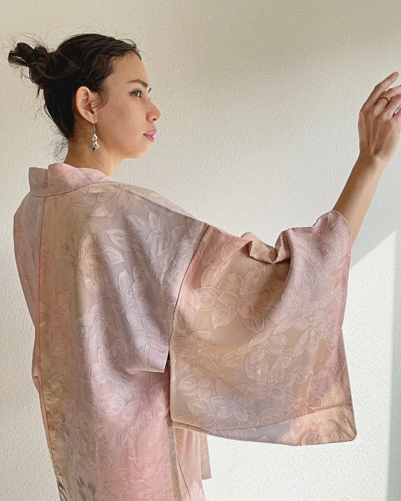 Floral Gradation Haori Kimono Jacket