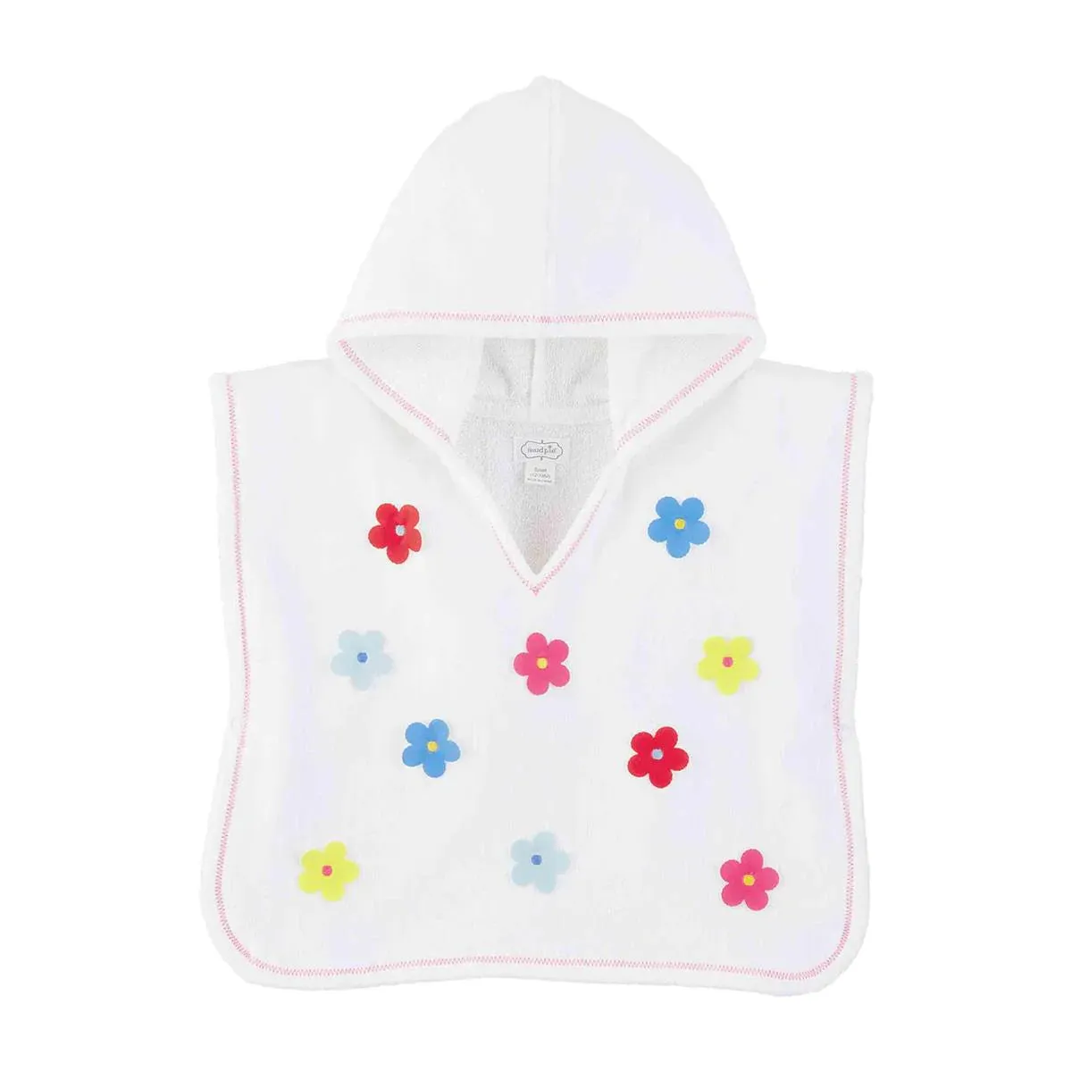 Flower Applique Poncho