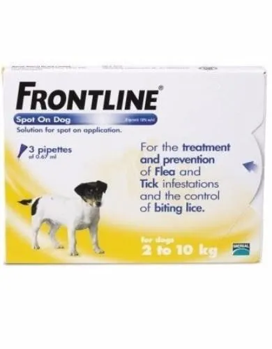 Frontline Flea & Tick Spot On for Small Dogs (2kg to 10kg)