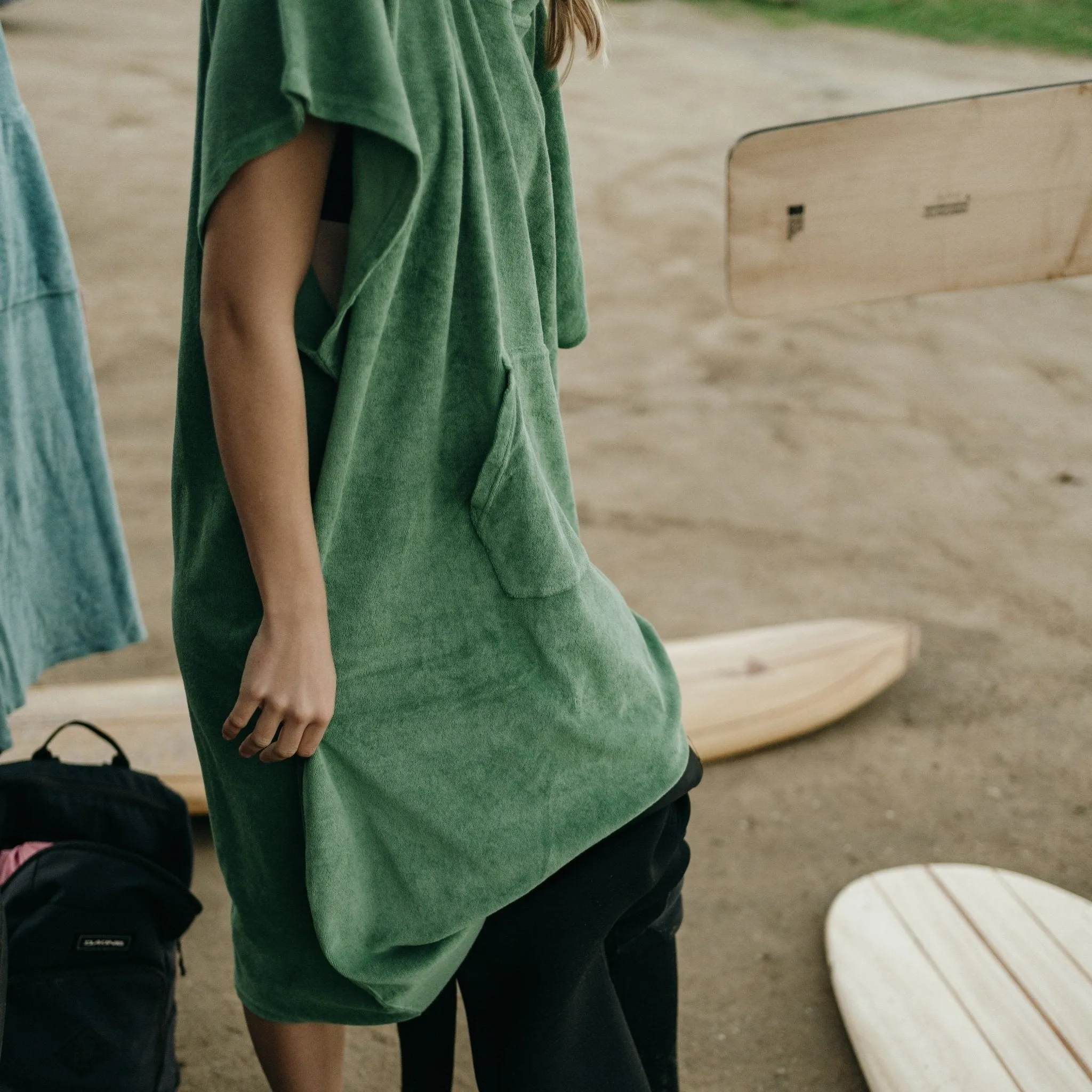 frottee surf poncho