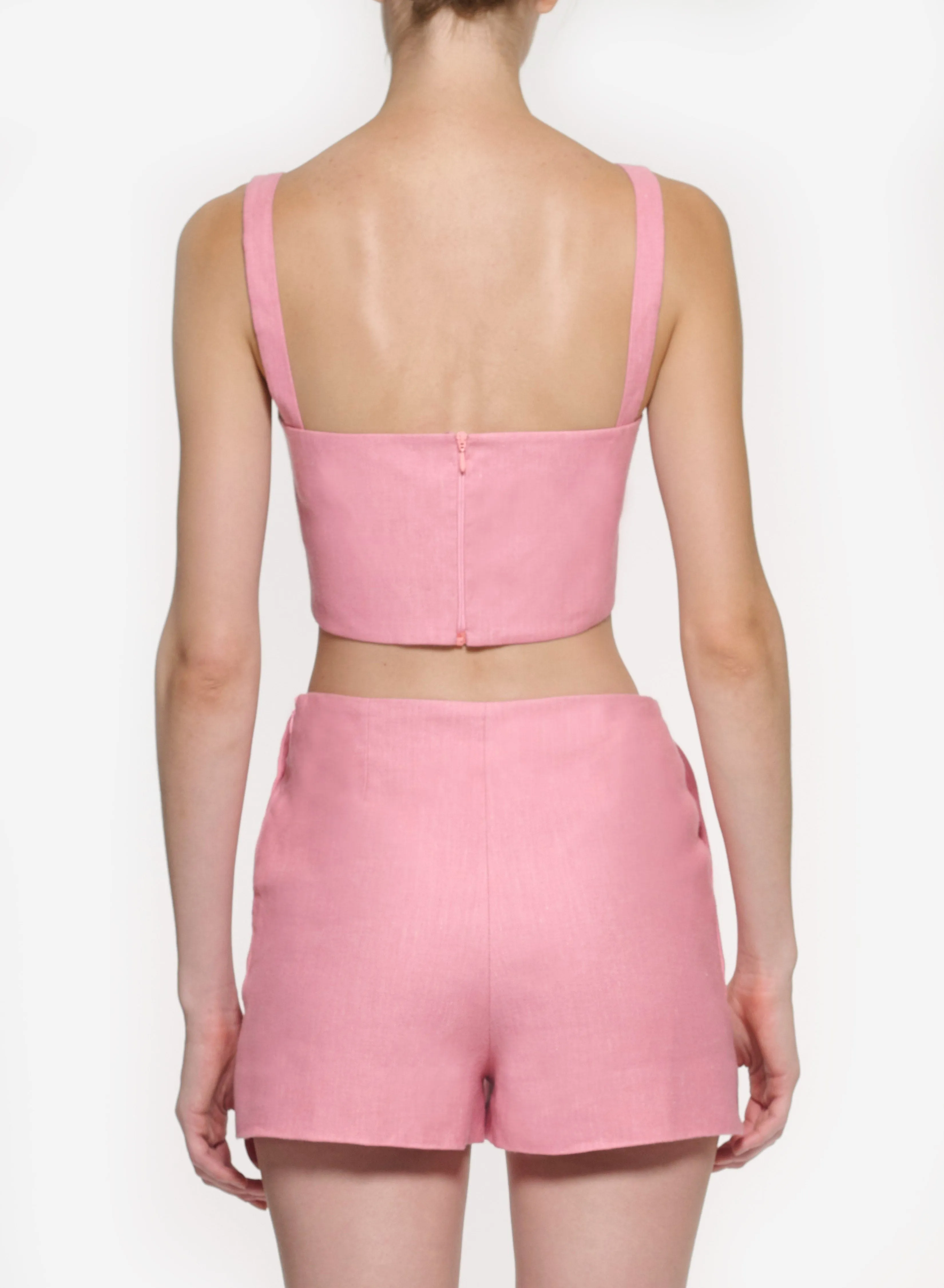 Gabardine Crop Top