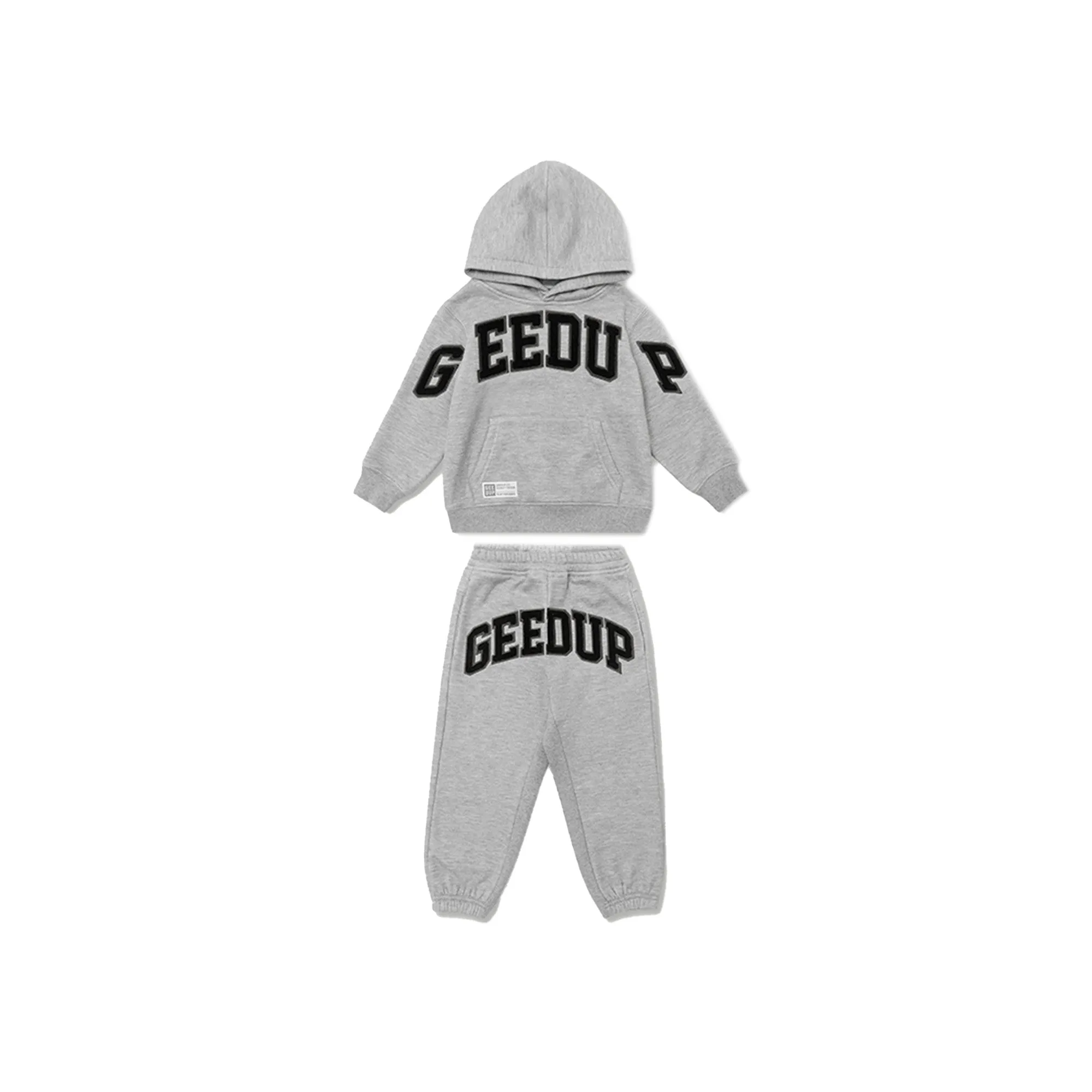 Geedup Team Logo Kids Tracksuit 'Grey/Black' (2023)