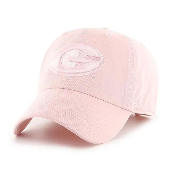 Georgia Bulldogs 47 Brand WOMEN'S Pastel Pink Clean Up Adj. Slouch Relax Hat Cap