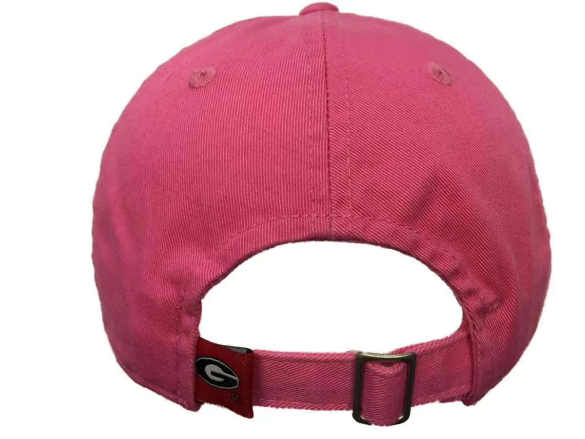 Georgia Bulldogs TOW WOMEN Pink Seaside Adjustable Strap Slouch Hat Cap