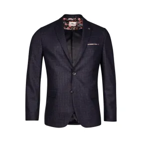 Giordano Navy Check Wool Blend Sports Jacket 422602