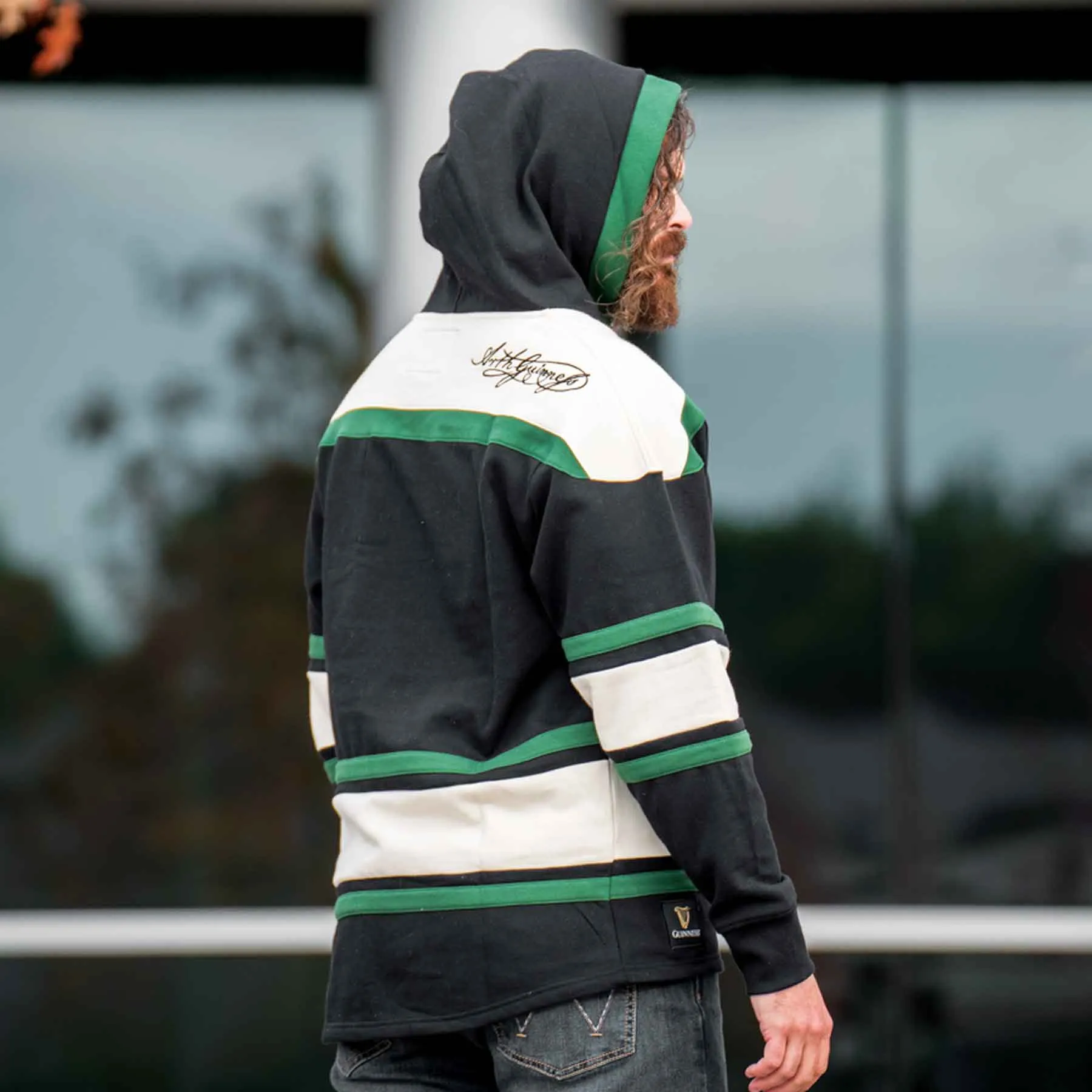 Guinness Hockey Jersey Hoodie