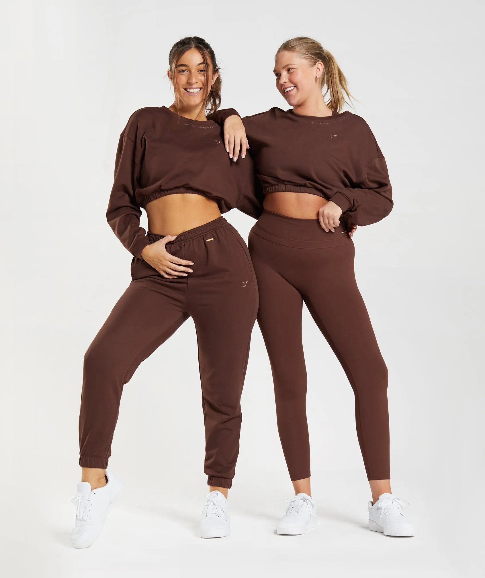 Gymshark Whitney Cropped Pullover - Rekindle Brown