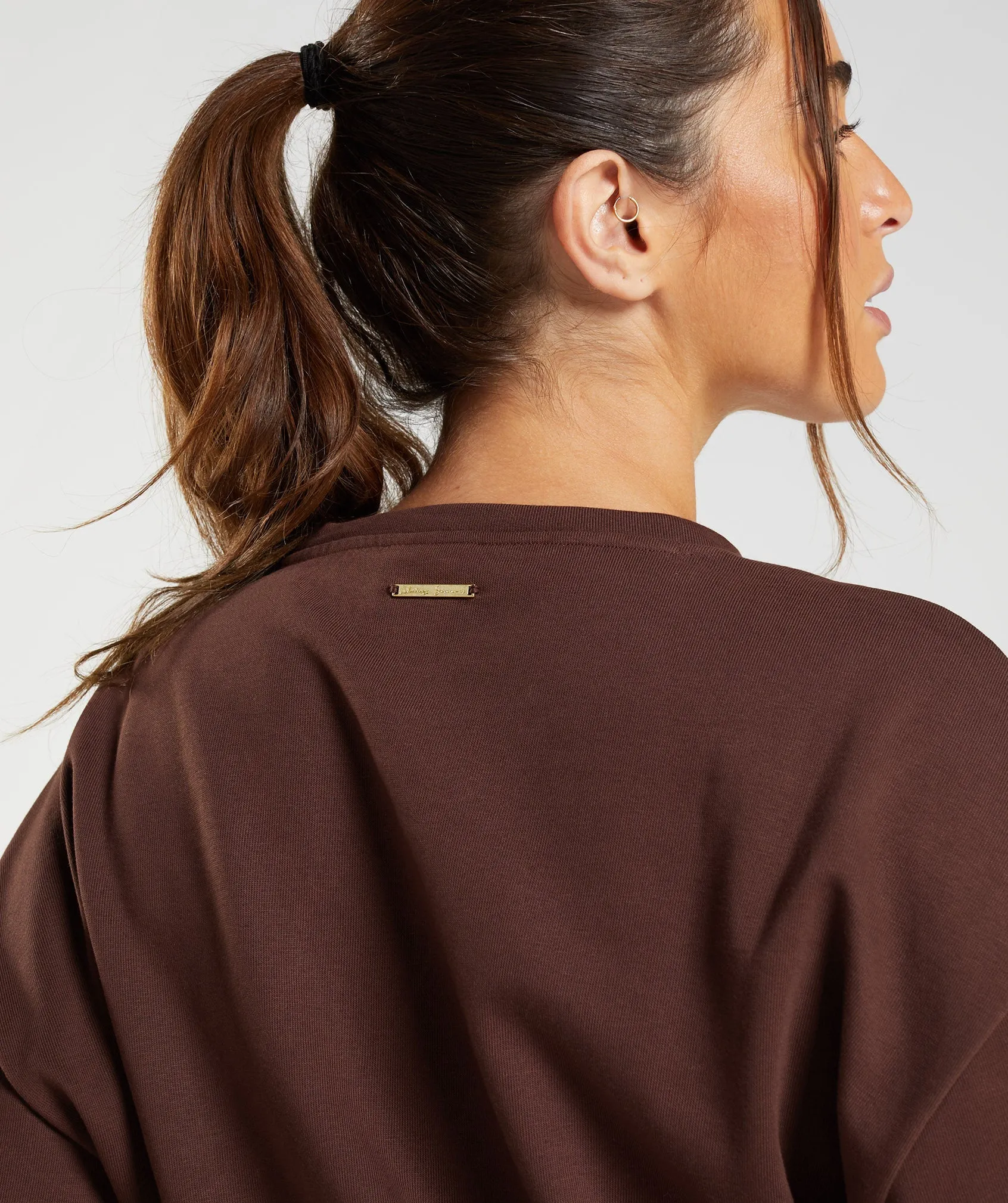 Gymshark Whitney Cropped Pullover - Rekindle Brown