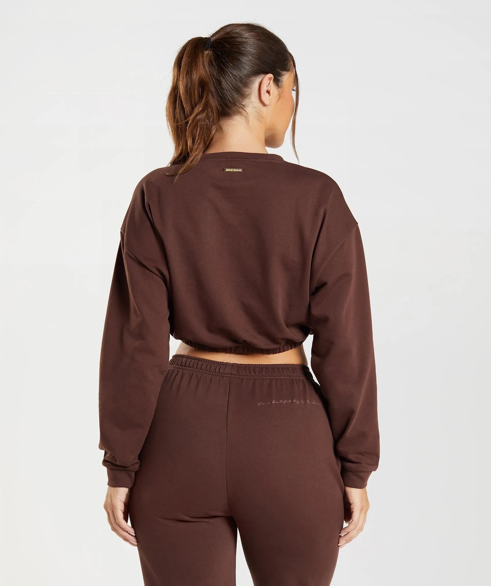 Gymshark Whitney Cropped Pullover - Rekindle Brown