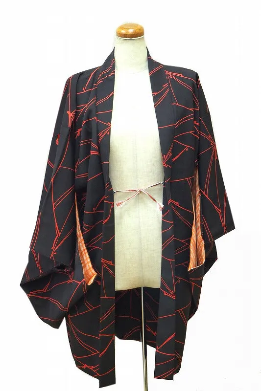 ha0050 haori - haorijJacket -   Japanese vintage jacket silk