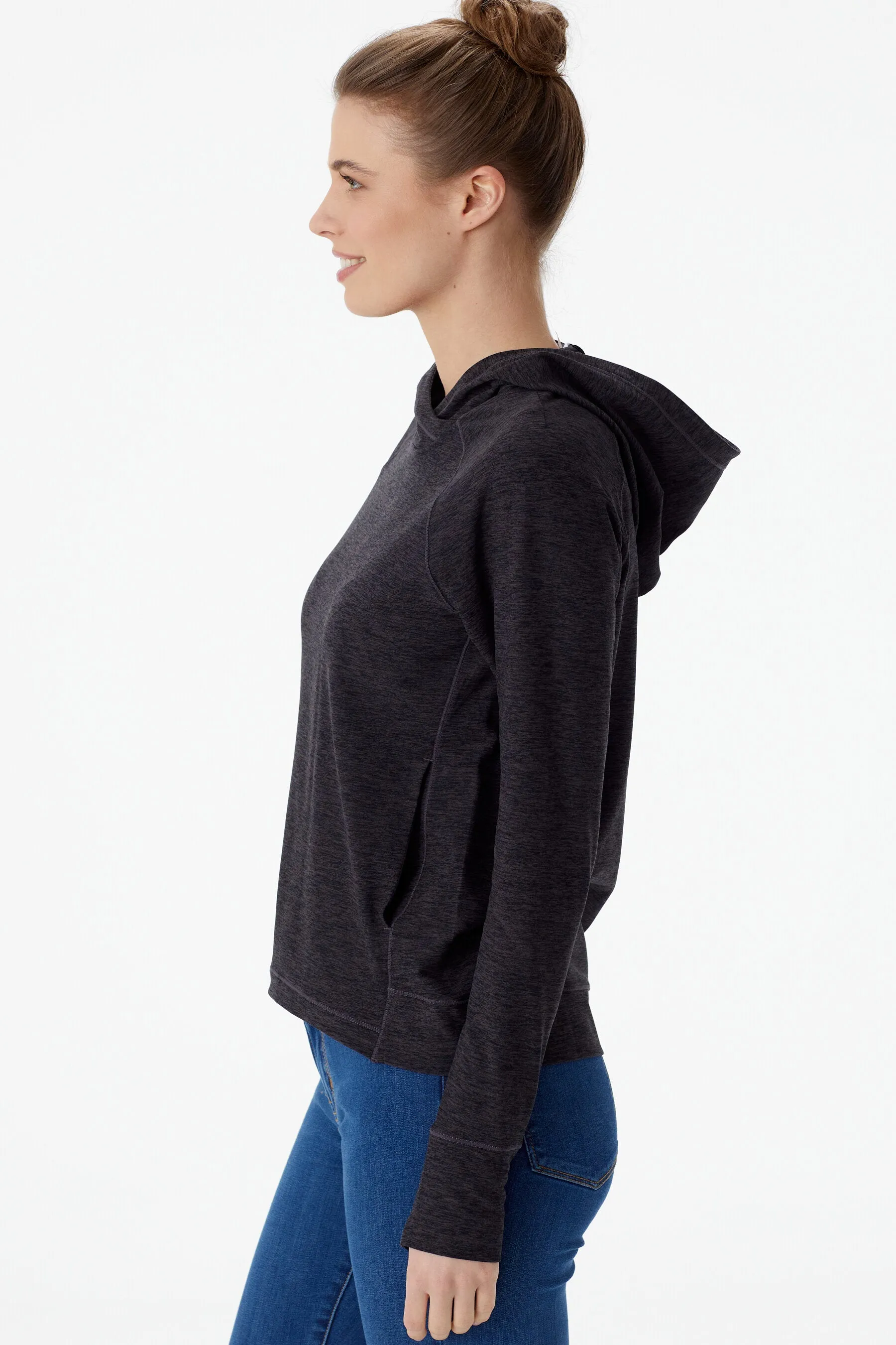 Half Moon Hoodie With Pockets