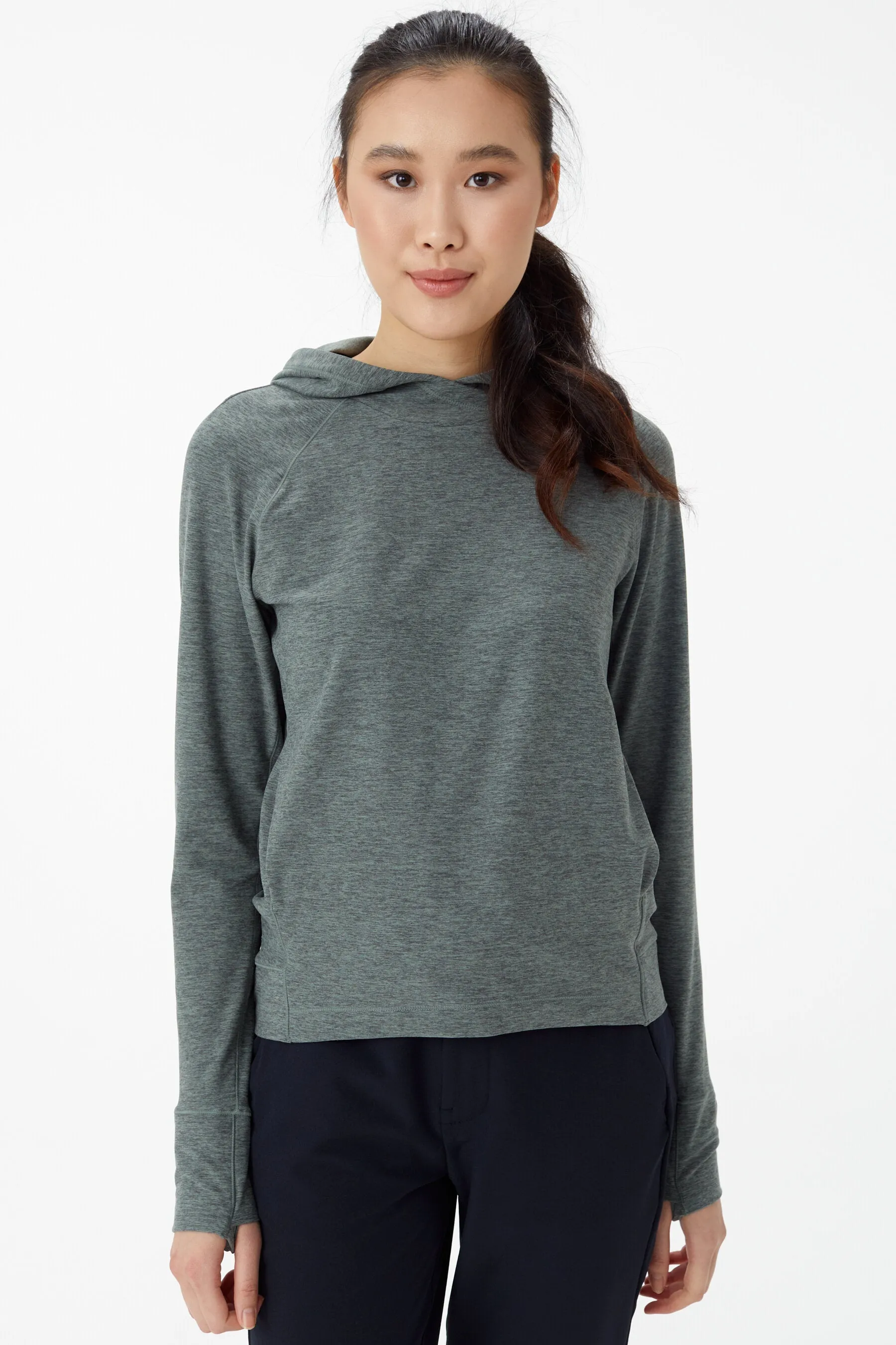 Half Moon Hoodie With Pockets