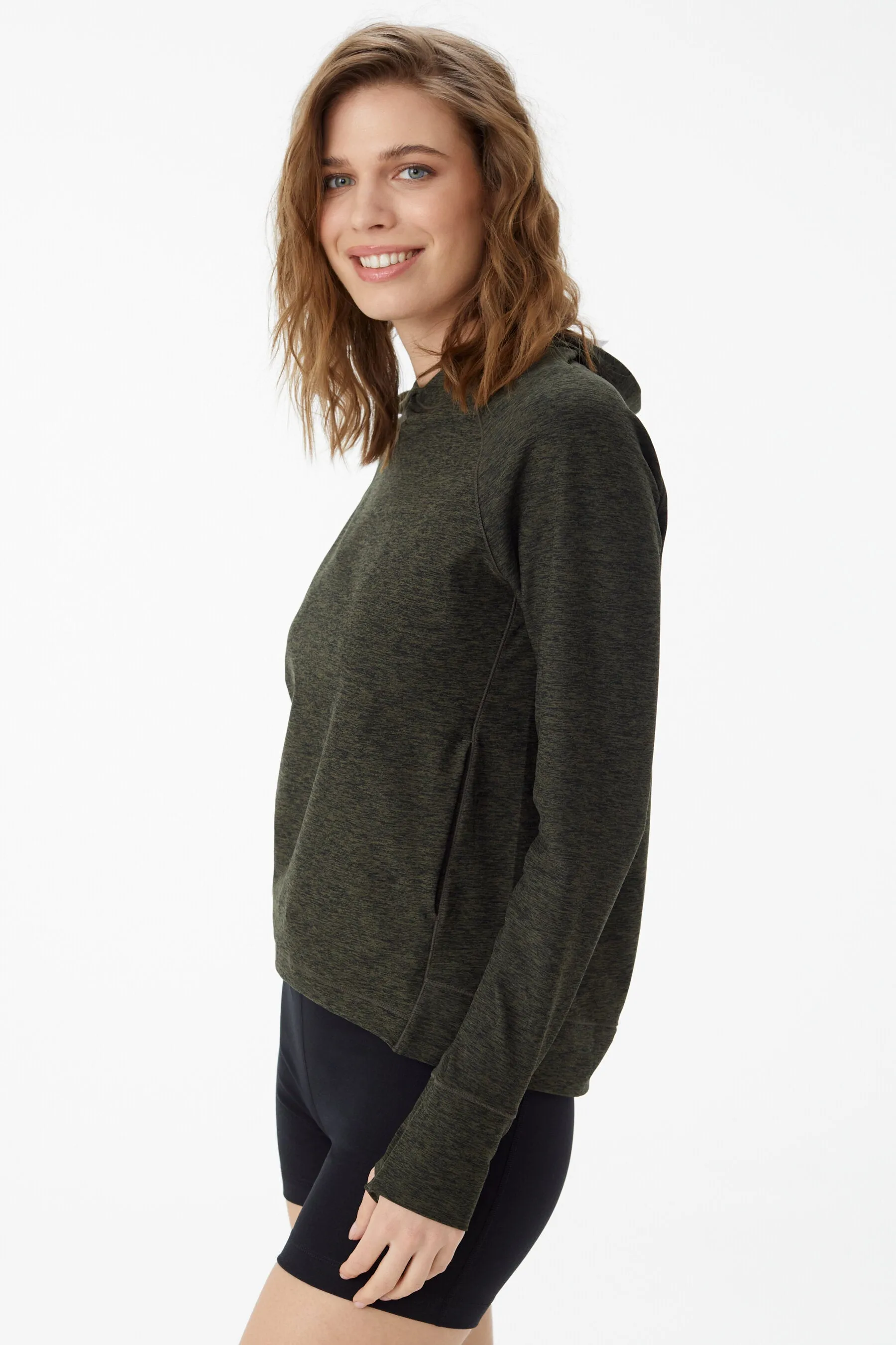 Half Moon Hoodie With Pockets