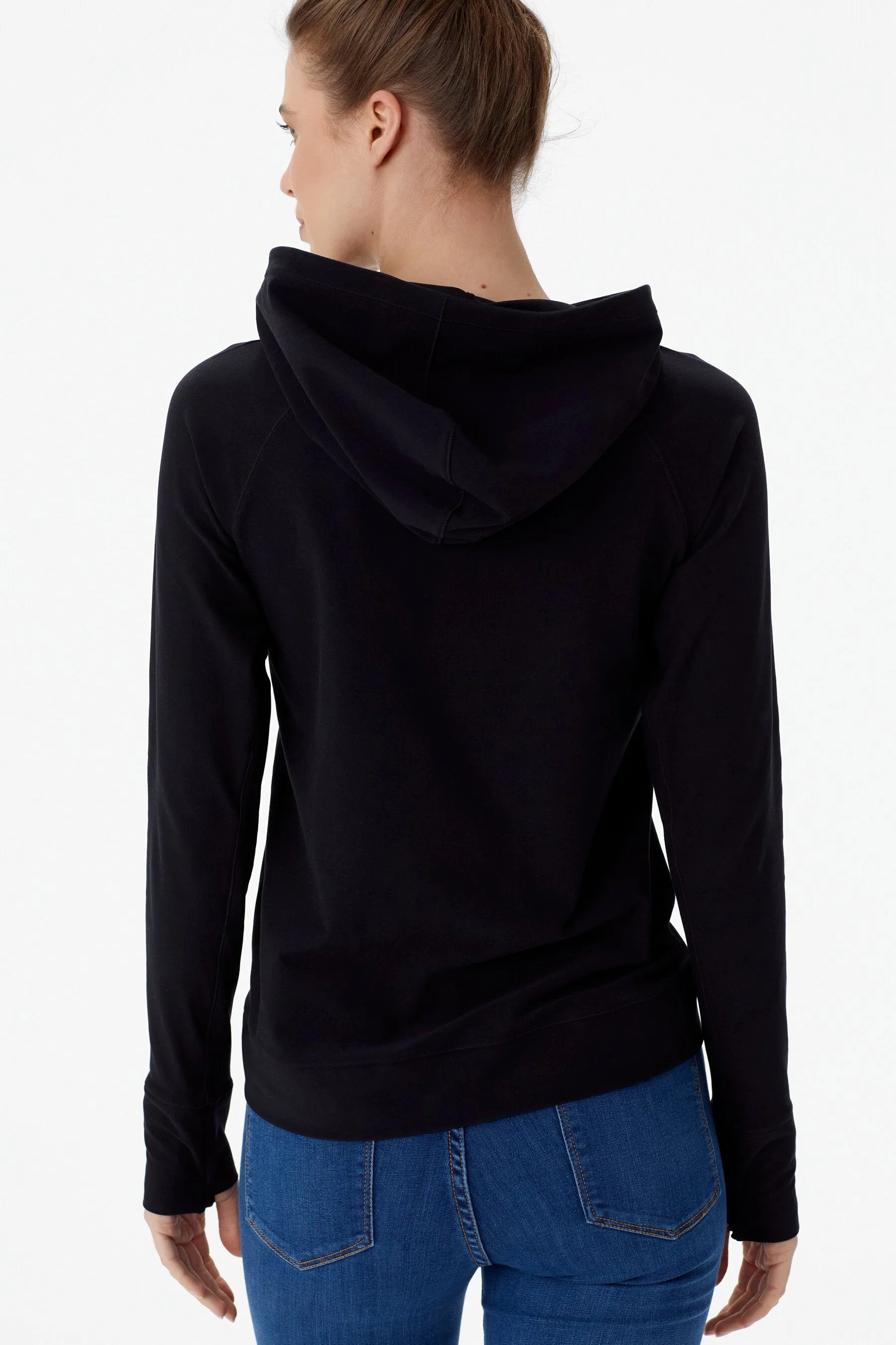 Half Moon Hoodie With Pockets