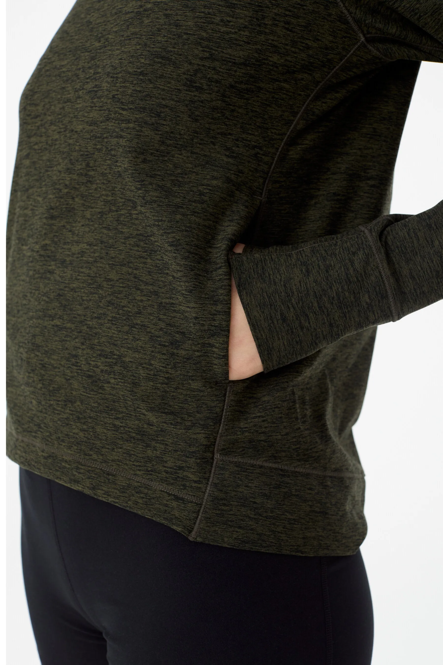 Half Moon Hoodie With Pockets