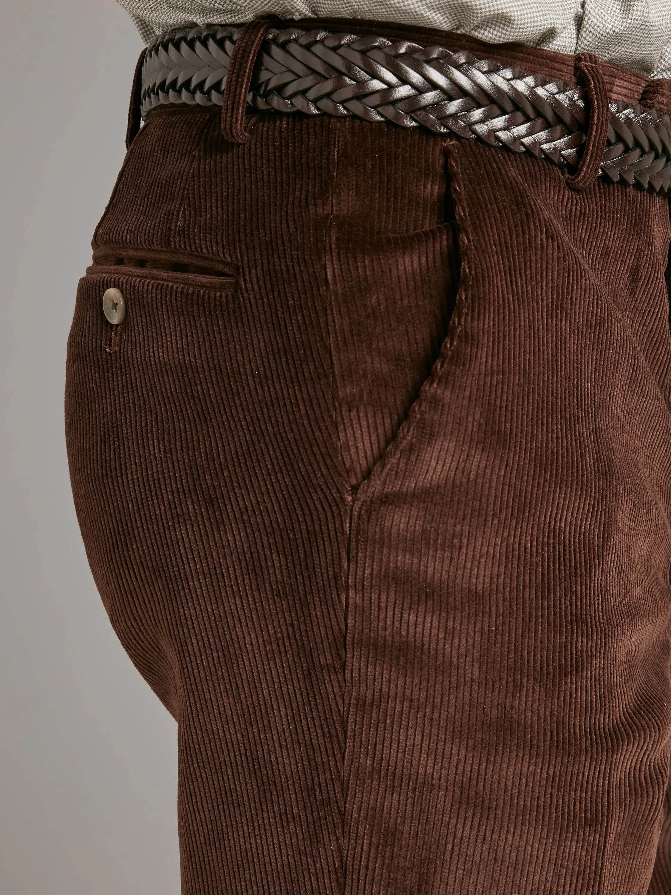 Heavyweight Corduroy Pants - Dark Brown