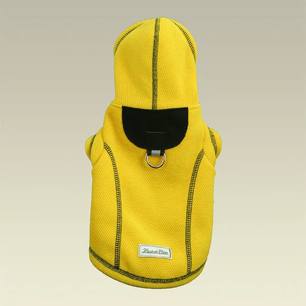 Honey Comb Calming Fleece Hoodie Jacket - Sun Flower