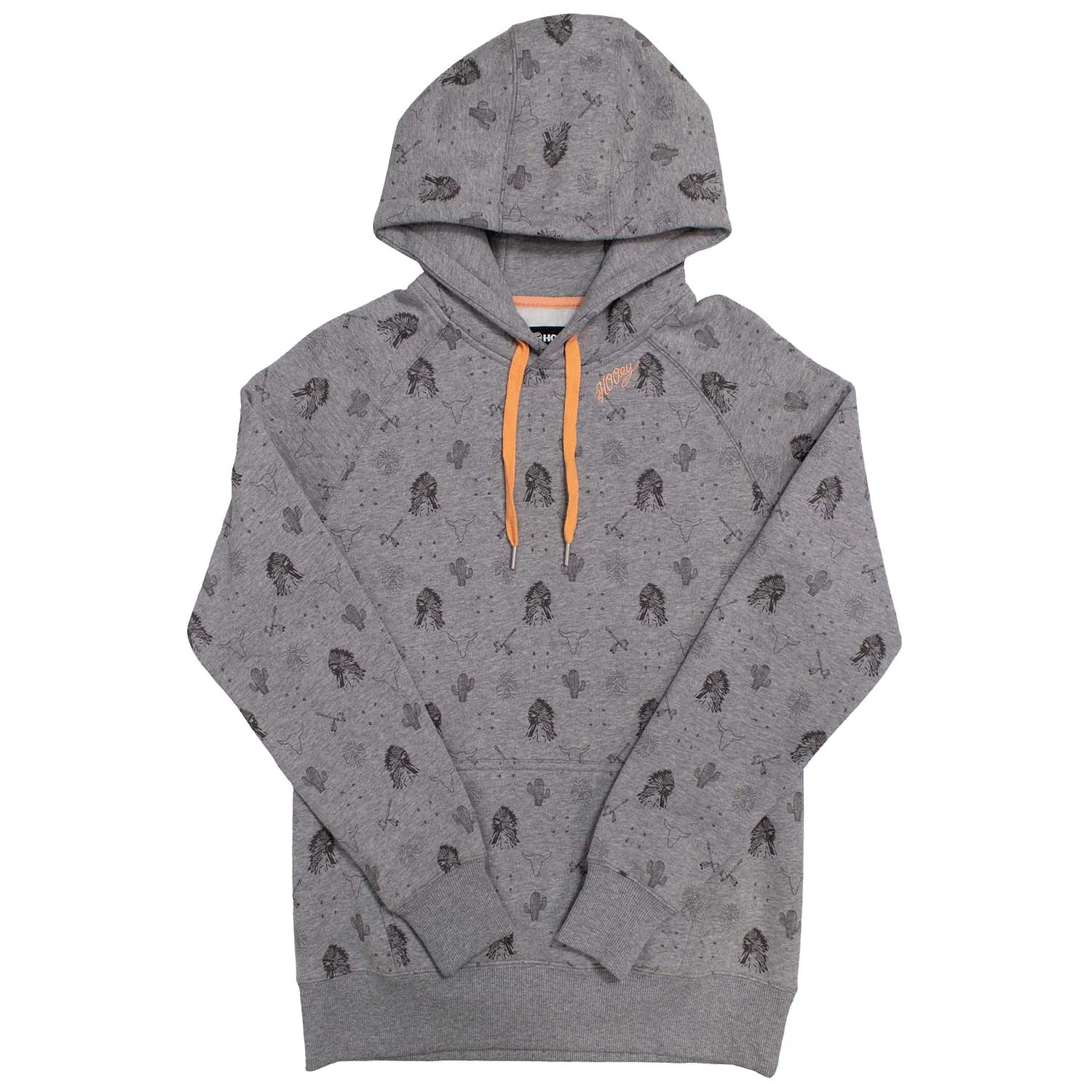 Hooey Plains Ladies Hoodie, Gray