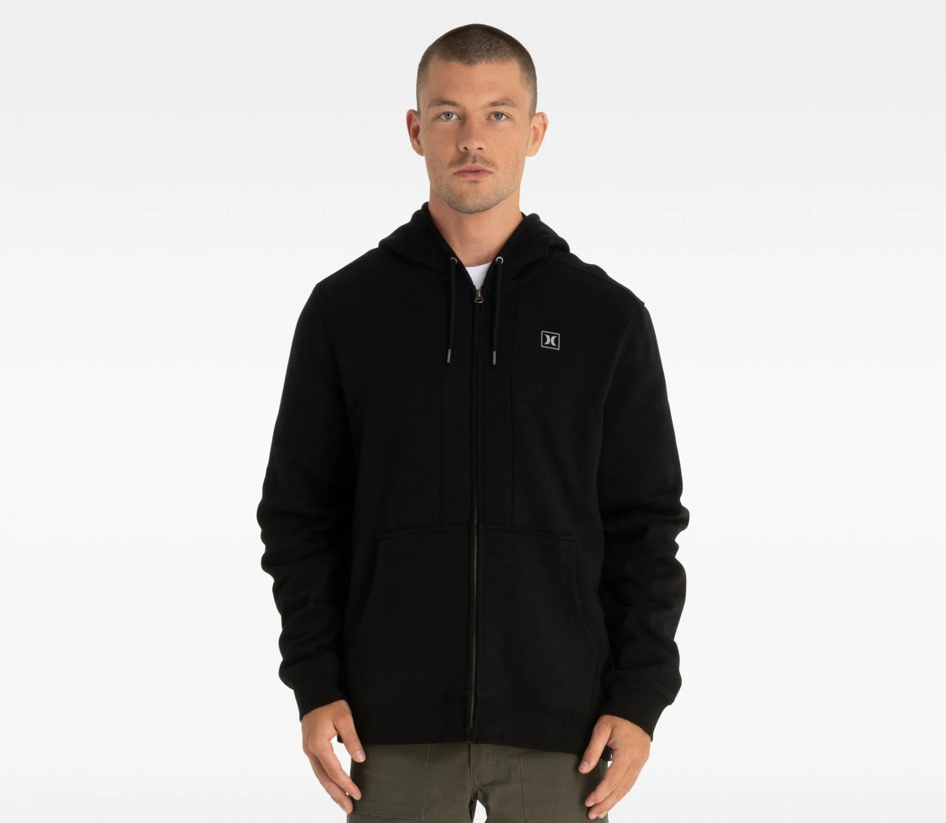 Hurley Box Fleece Full Zip Hoodie