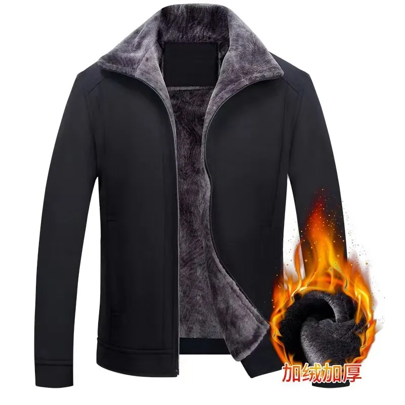 Ilooove 2023 Winter Mens Bomber Jackets Casual Male Outwear Fleece Thick Warm Windbreaker Jacket Mens Military Baseball Coats Clothing