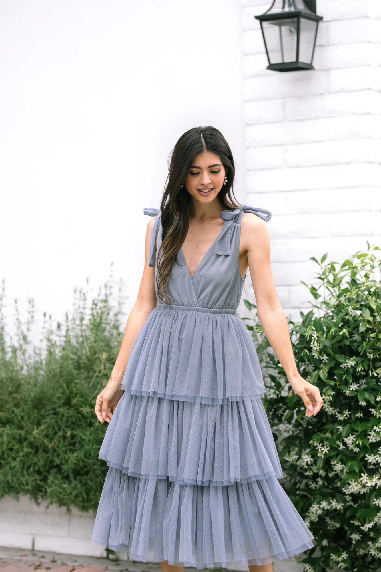 Itzel Tiered Tulle Dress