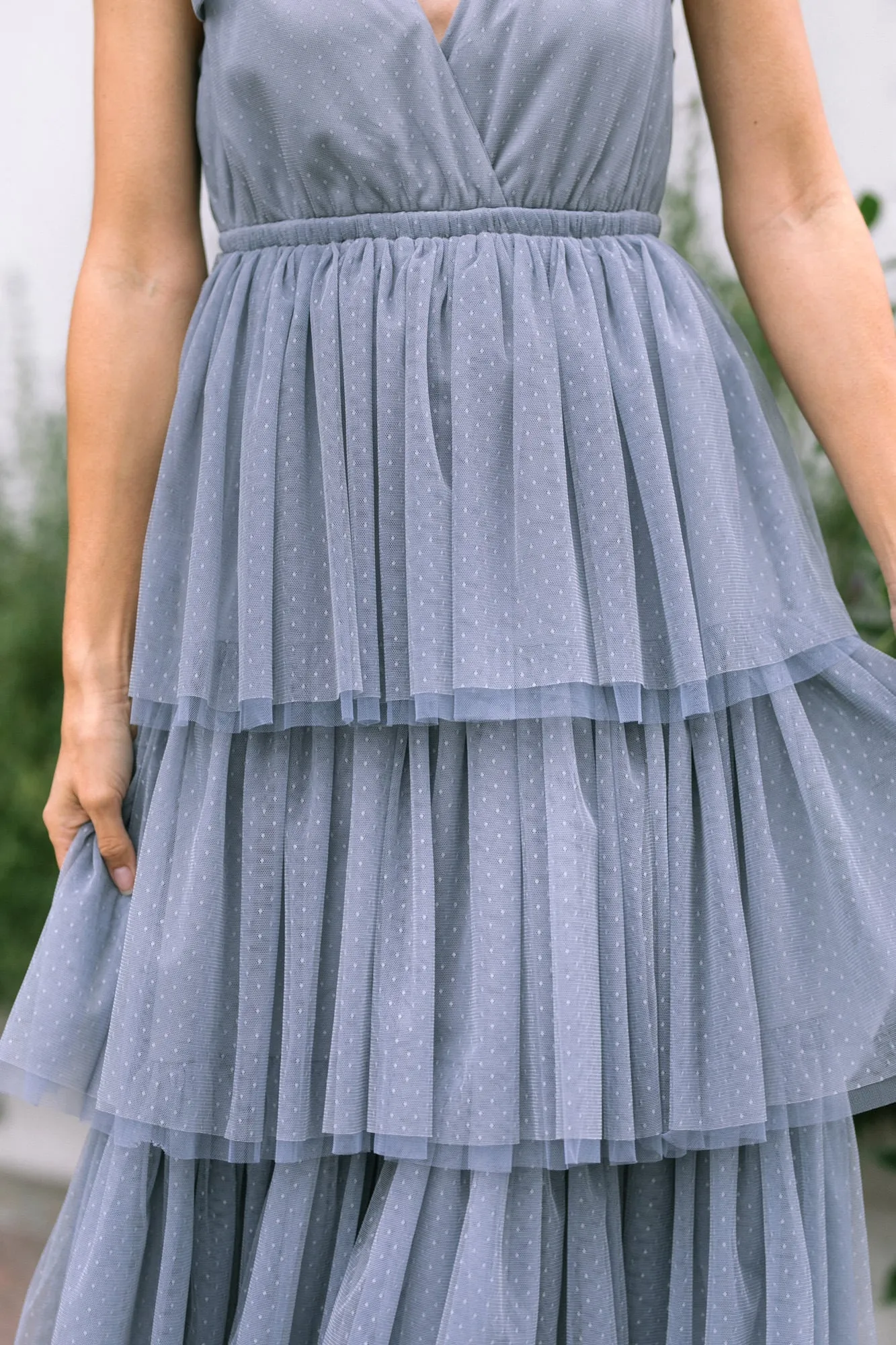 Itzel Tiered Tulle Dress