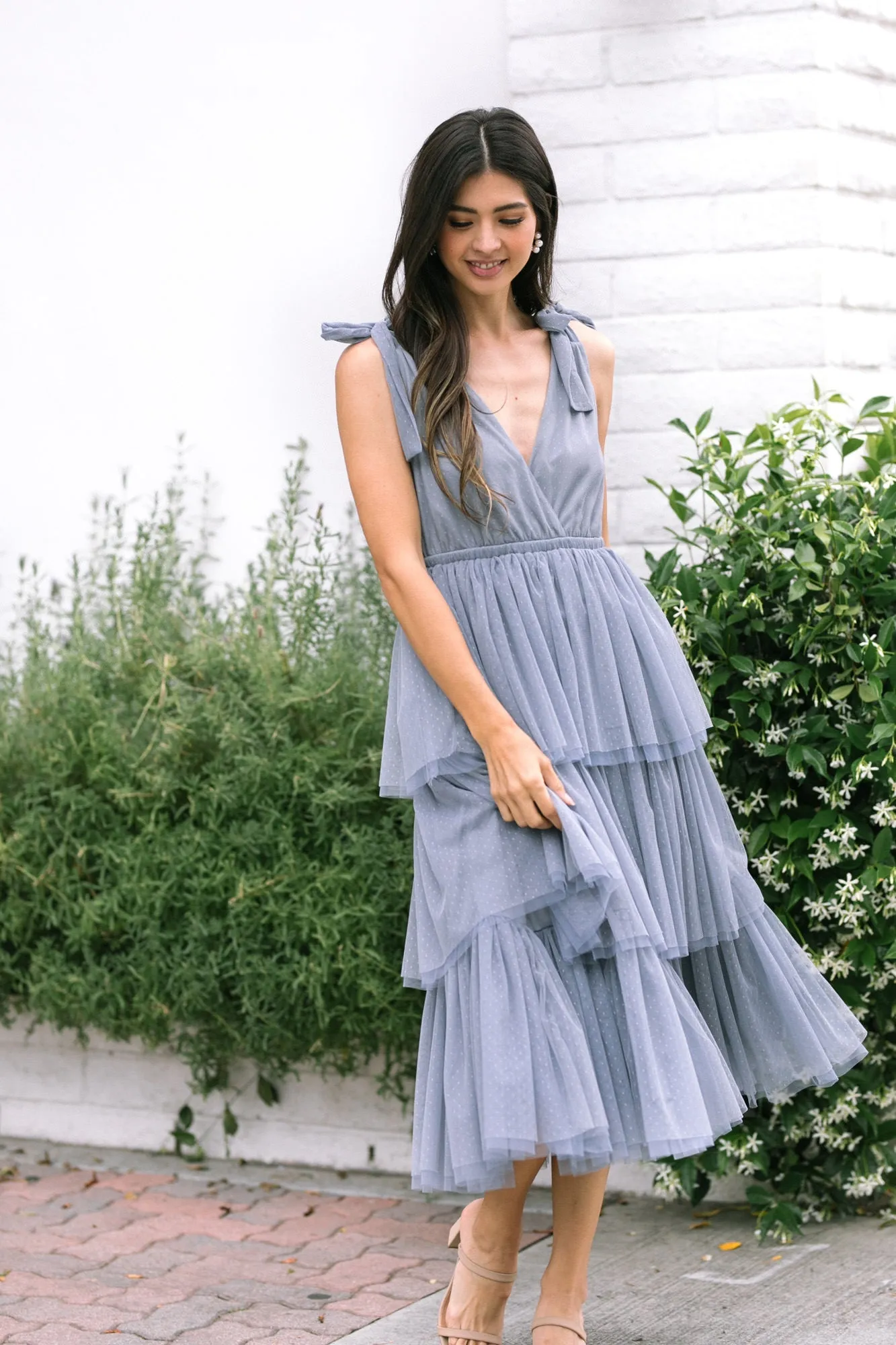 Itzel Tiered Tulle Dress