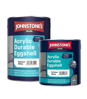 Johnstone's Trade Acrylic Durable Eggshell Paint - Brilliant White