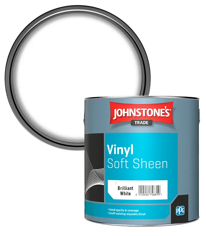 Johnstone's Trade Vinyl Soft Sheen Paint - Brilliant White