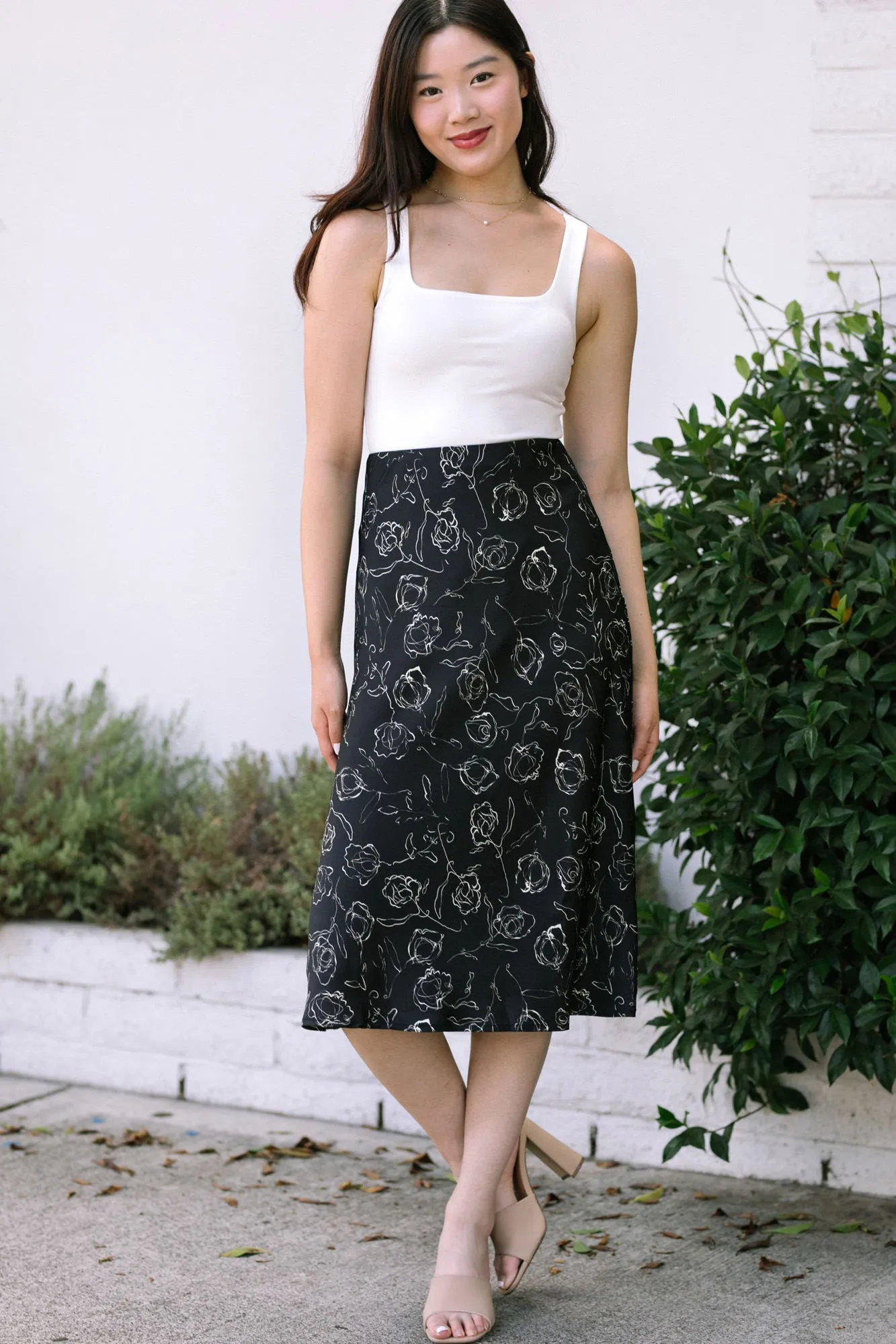 Katrina Floral Midi Skirt