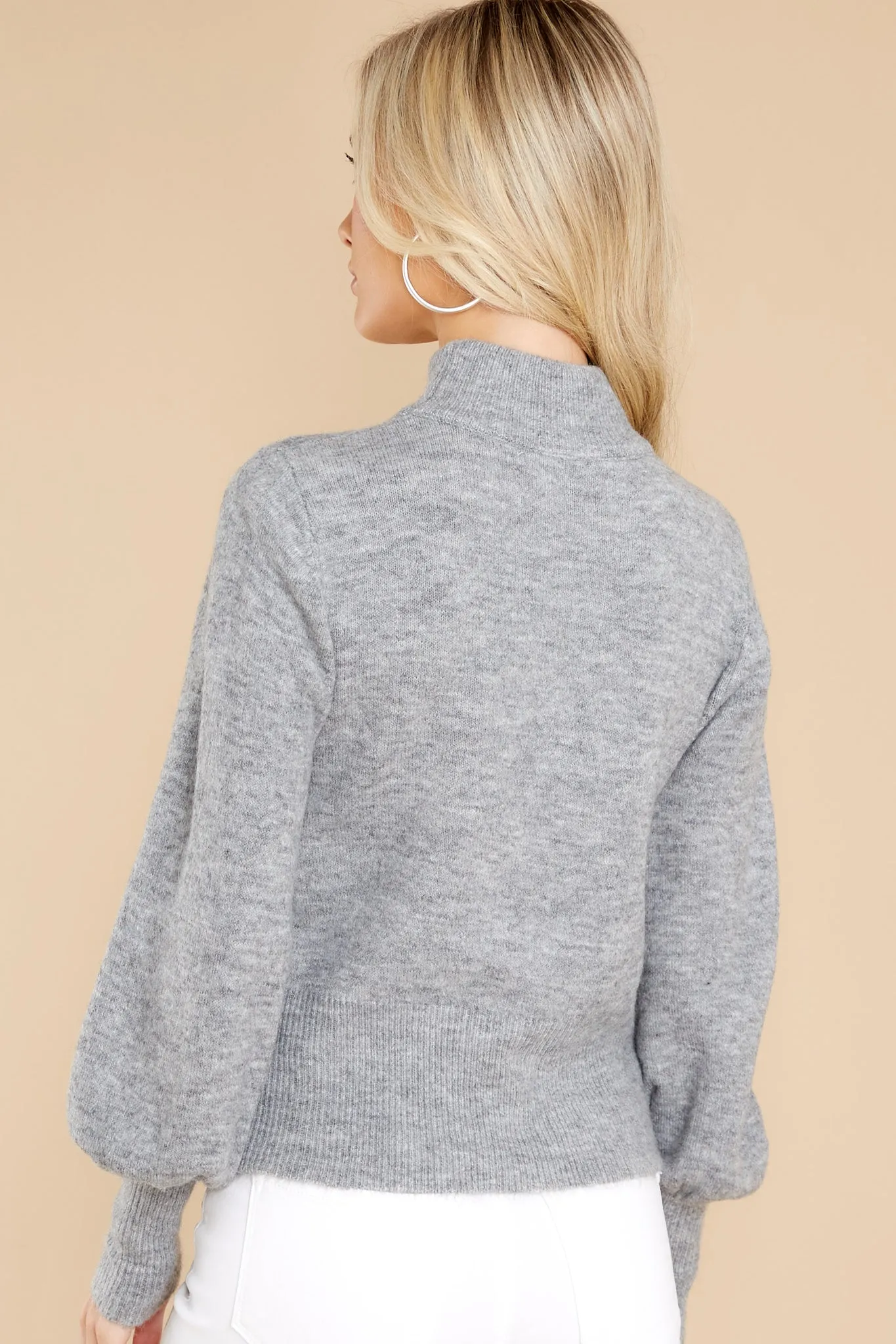 Keeping Along Grey Sweater